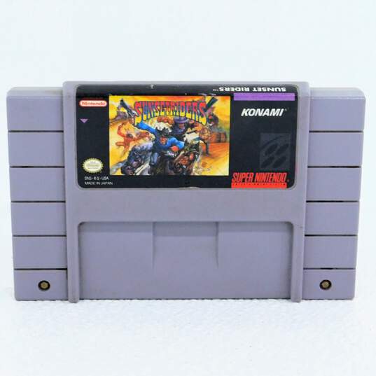 Super Nintendo SNES Sunset Riders Cartridge Only image number 1