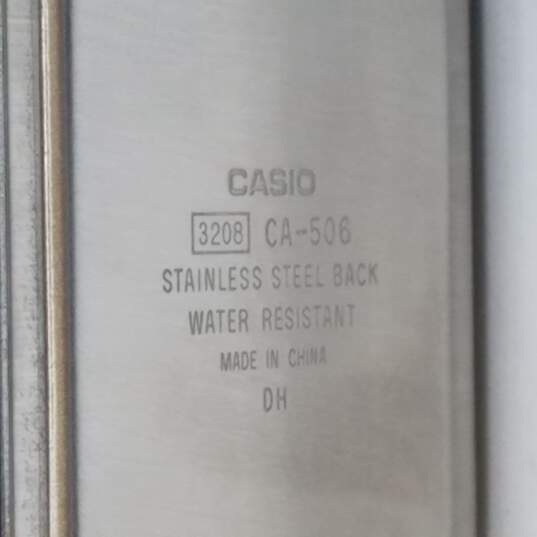 Casio 35mm Vintage Collection Calculator Stainless Steel Watch image number 8