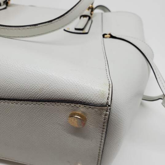 Michael Kors Women's Leather White Shoulder Handbag 16in x 7in x 11in, Used image number 6