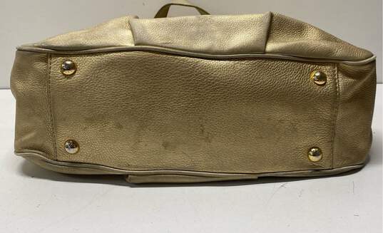 Michael Kors Fulton Gold Leather Tote Bag image number 3