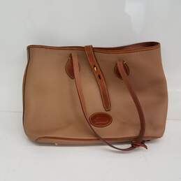 Dooney & Bourke Brown Pebbled Leather Tote