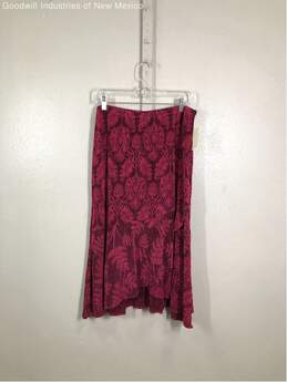NWT Coldwater Creek Womens Red Luscious Fern Knit Maxi Skirt Size Large alternative image