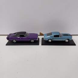 Lot of Maisto 1969 Dodge Charger R-T & 1968 ford Mustang GT Cobra Jet Model Cars alternative image