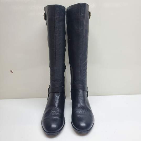 Lauren Ralph Lauren Black Leather Riding Boots Size 8 B image number 2