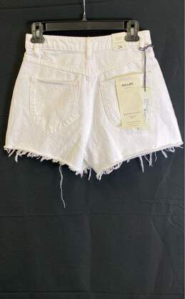NWT Rolla's Womens White Cotton Pockets Low Rise Denim Cut-off Shorts Size 26 alternative image