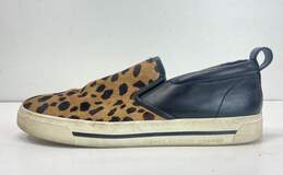 Marc By Marc Jacobs Leopard Calf Hair Leather Slip On Sneakers Women's Size 40 alternative image