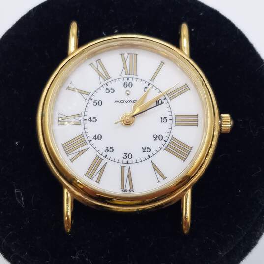 Movado 87-47-825 28mm Gold Tone Quartz Watch 15.0g image number 6