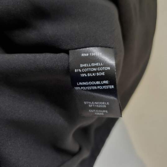 Halston Heritage Black Silk/Cotton Blend Dress NWT Size 8 image number 4