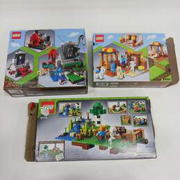 Lot of 3 Minecraft Lego Sets 21167, 21172, 21114