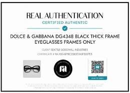 AUTHENTICATED DOLCE & GABBANA DG4348 BOLD FRAME EYEGLASSES FRAMES ONLY alternative image