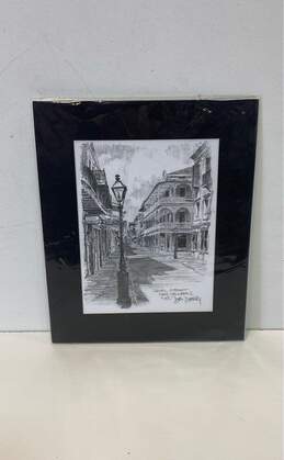 Royal Street New Orleans Print by Don Davey 1976 Matted