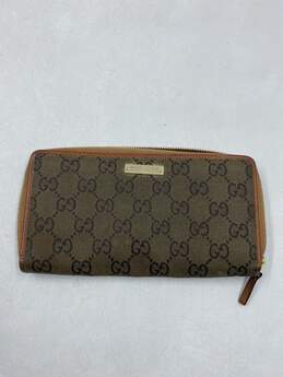 Authentic Gucci Brown Wallet - Size One Size