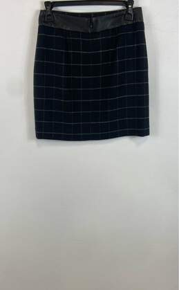 NWT INC International Concepts Womens Black White Check Wool Mini Skirt Size 2P alternative image