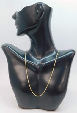Elegant 14K Yellow Gold Rope Chain Necklace 3.7g
