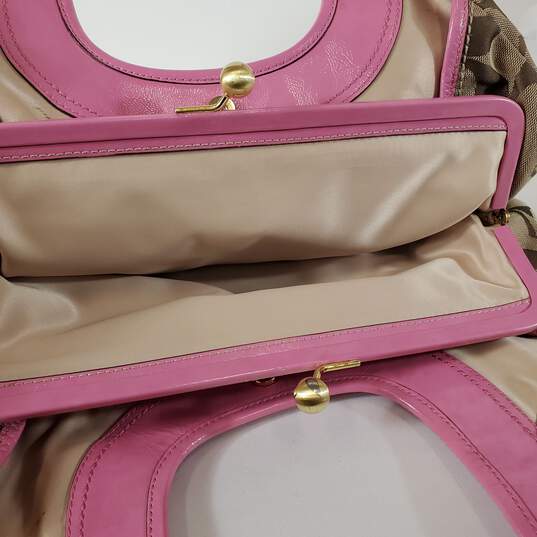 Coach Multicolor Canvas and Leather Tote Coach