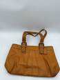 Coach Saffron Pleated Yellow Leather Soho Shoulder Bag image number 1