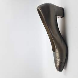 Salvatore Ferragamo Quilted Cap Toe Pumps Women's Sz 8AA Bronze alternative image