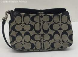 Coach Womens Black Printed Cosmetic Wristlet Wallet alternative image