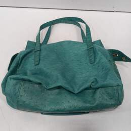 Women's Marc by Marc Jacobs Ozzie Aurora Green Ostrich Embossed Faux Leather Handbag alternative image