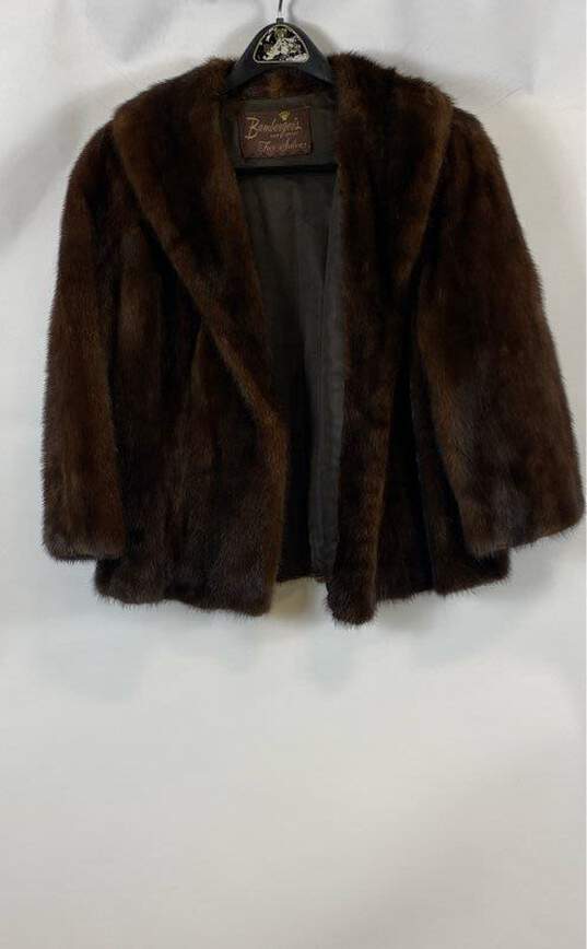 Bamberger's Women's Brown Vintage Fur Coat- M/L image number 1