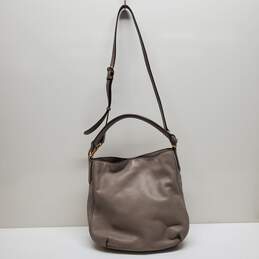 Marc by Marc Jacobs Leather Hobo Bag - Light Gray alternative image