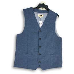 NWT Joseph Abboud Mens Light Blue Sleeveless Welt Pocket Suit Vest Size XLT