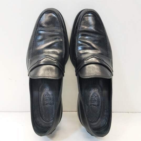 Tod's Leather Loafers Men Size 9.5 Black image number 7