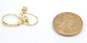 14K Yellow Gold 0.22 CTTW Round Diamond Lever Back Earrings 0.9g image number 6