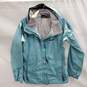 Marmot Blue Nylon Hooded Zip Up Jacket Women's Size XS image number 1
