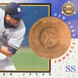 1998 HOF Derek Jeter Pinnacle Mint Collection Bronze NY Yankees alternative image