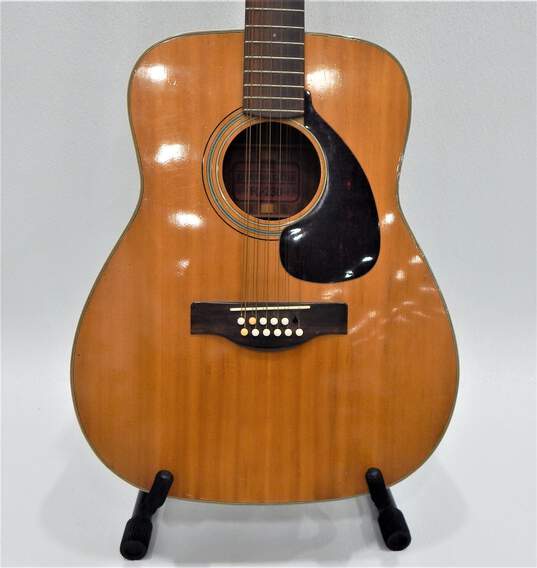 VNTG Yamaha Brand FG-230 Model Wooden 12-String Acoustic Guitar w/ Hard Case image number 5