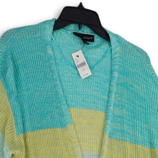 NWT Womens Multicolor Long Sleeve Open Front Cardigan Sweater Size 18/20 image number 3
