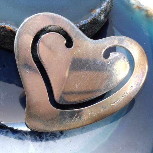 Tiffany & Co. Sterling Silver Monogramed 'J' Heart Shaped Bookmark image number 3
