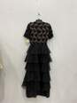 NWT William Pearson Womens Nude and Black Lace Ruffles Dress SZ 8 image number 4