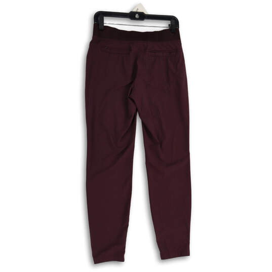 Womens Purple Elastic Waist Drawstring Slash Pocket Sweatpants Size 4T image number 2