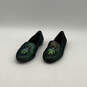 Womens Green Beetle Detail Embroidered Round Toe Slip-On Flats Size 7 M image number 1