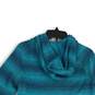 Under Armour Womens Blue Striped Long Sleeve Full-Zip Hoodie Size Medium image number 4