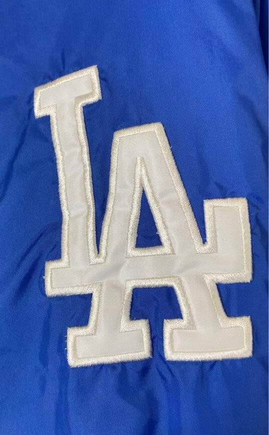 Russell Athletic Mens Blue Reversible Los Angeles Dodgers Jacket Size 3X image number 4