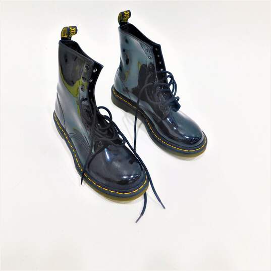 Dr. Martens Black Patent Lamper Boots IOB Size 8 image number 1