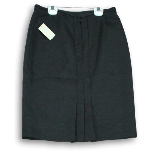 Tahari Arthur S. Levine Womens Black Print Skirt Size 6 With Tag image number 2