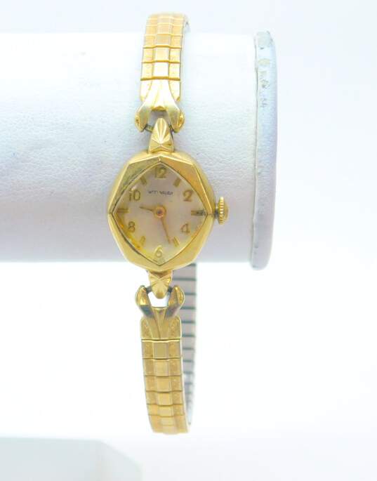 Ladies Vintage Wittnauer Geneve Diamond Accent & RGP Jeweled Wrist Watches 36.0g image number 3