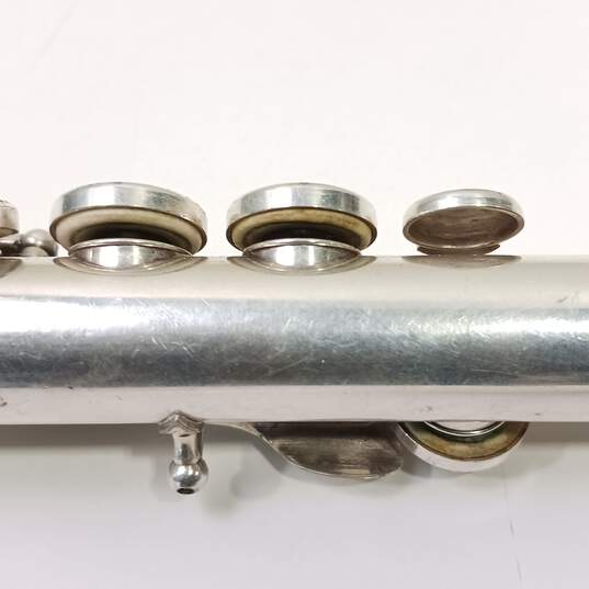 Silver Tone Armstrong 103 B-foot Open Hole Flute w/ Hard case image number 5
