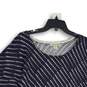 NWT Coldwater Creek Womens Navy White Polka Dot Pullover Sweater Size 2X image number 3