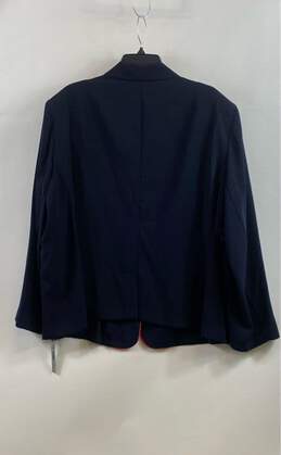 NWT Courtenay Womens Blue Long Sleeve Single Breasted Blazer Jacket Size 24W alternative image
