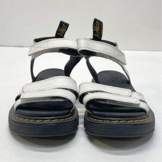 Dr. Martens Klaire J Black White Leather Ankle Strap Sandals Women's Size 5 image number 3