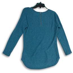 Max Studio Womens Blue Knitted 2-Ply Cashmere Long Sleeve Pullover Sweater Sz XL alternative image