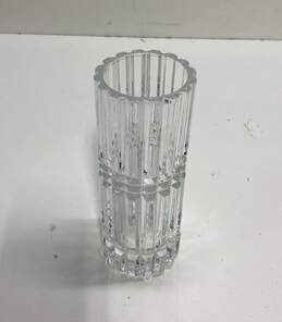 Crystal Vase Deep Cut Glass Flower Vase 6.5 inch Tall Vertical Fine Crystal alternative image