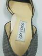 Authentic Jimmy Choo Gray D'Orsay Snakeskin Pump W 7.5 image number 8
