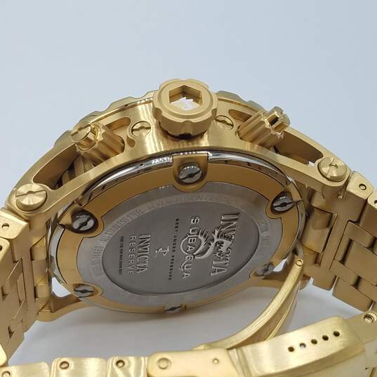 Invicta Swiss 51mm Reserve Subaqua WR 50 ATM St. Steek Pro Diver Flame Fusion Crystal Chrono Day Date Watch 320g image number 2