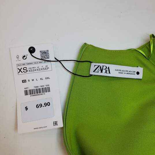 Zara Women's Dress - Green - Xs